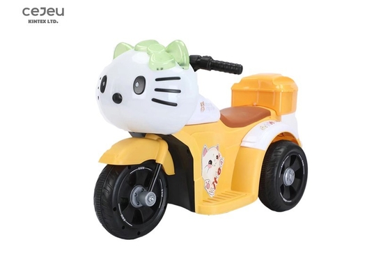 Elektrisches Motorrad-Dreirad für Kinder für Kinder, Spielzeugauto, Baby-Batterieauto, Gelb/Grün/Rosa