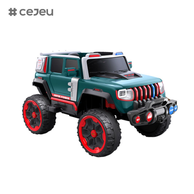 CJ-LC-6169 12V Vierantriebsjeep mit Ein-Knopf-Start, Bluetooth, USB - sicher, langlebig und lustig für Kinder