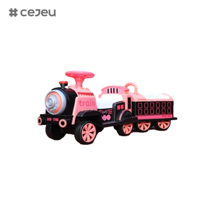 CJ-1788 Zug-Scooter für Jungen und Mädchen mit Karosserie und Abteil/Bluetooth/Musik/Lichter/Ein-Klick-Start