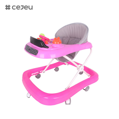 CJ-1166, Babywalker,Musik 3 Höhenregelung Schweigrad*6 Kissen: Leinen Ein-Klick-Faltbarkeit
