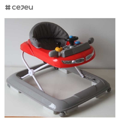 CJ-XTD-601 3-in-1 Multifunktionales Baby-Push-Walker mit Musik Leichtstoffrahmen Lernspielzeug für Jungen Neues Babygeschenk