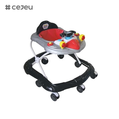 CJ-XTD-105 neue Baby-Walker multifunktionale schwarze billige einfache Baby-Walker mit Musik niedriger Preis heißes Verkauf mit Bremshöhe verstellbar