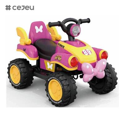 CJ-FLBB-712 2 bis 4 Jahre Baby-Kind Fahrt auf Push-Pedal-Auto mit Schiebe-Batterie angetrieben Musik für Kinder
