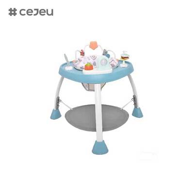 CJ-BST-BC10 Spiel- und Aktivitätstisch mit Musik und Licht Die Fußstütze hat drei Höhenanpassungen, kann auch als Tischplatte aufgestellt werden