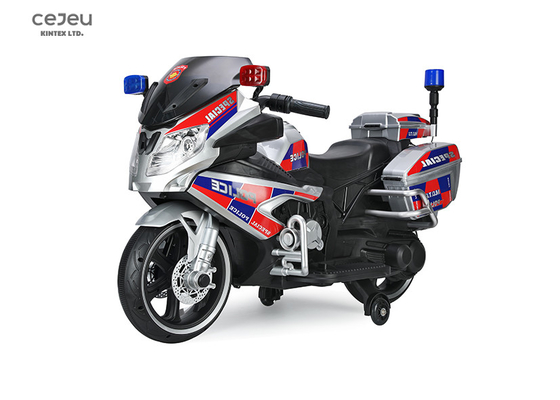 Polizei-Motorrad-Fahrt der Kind12v elektrische auf Licht-Horn