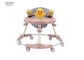 Kunststoffrad-Baby faltbarer Walker With Electronic Games Height justierbar