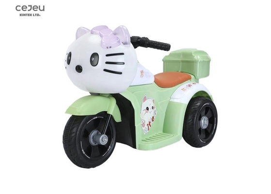 Elektrisches Motorrad-Dreirad für Kinder für Kinder, Spielzeugauto, Baby-Batterieauto, Gelb/Grün/Rosa