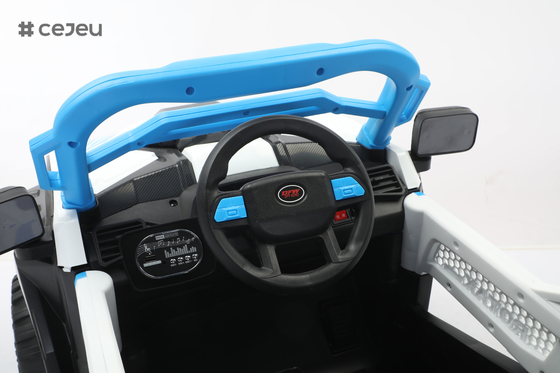 CJ-6187 12V 2-Sitzer Kinder Fahren auf UTV Auto, 4.5AH Elektrofahrzeug Lkw Auto mit 2x390W Motor,USB,MP3, Musik, Bluetooth