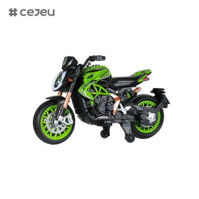 CJ-800RC Kinder Fahren auf Motorrad 3 Räder 12V Batteriebetriebene elektrische Spielzeug-Power-Bike,4.5 Batterie, Einantrieb 550