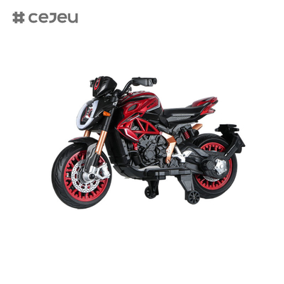CJ-800RC Kinder Fahren auf Motorrad 3 Räder 12V Batteriebetriebene elektrische Spielzeug-Power-Bike,4.5 Batterie, Einantrieb 550