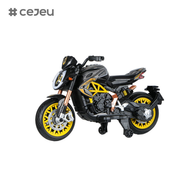 CJ-800RC Kinder Fahren auf Motorrad 3 Räder 12V Batteriebetriebene elektrische Spielzeug-Power-Bike,4.5 Batterie, Einantrieb 550