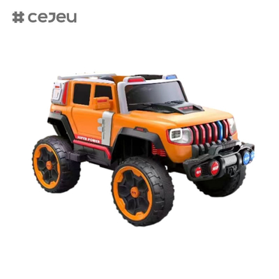 CJ-LC-6169 12V Vierantriebsjeep mit Ein-Knopf-Start, Bluetooth, USB - sicher, langlebig und lustig für Kinder