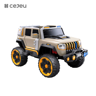 CJ-LC-6169 12V Vierantriebsjeep mit Ein-Knopf-Start, Bluetooth, USB - sicher, langlebig und lustig für Kinder