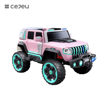 CJ-LC-6169 12V Vierantriebsjeep mit Ein-Knopf-Start, Bluetooth, USB - sicher, langlebig und lustig für Kinder