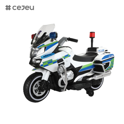Für Jungen und Mädchen im Alter von 3 bis 8 Jahren, die auf Polizeimotorrädern mit zwei Gleichgewichtsfahrrädern, Licht und Musik fahren