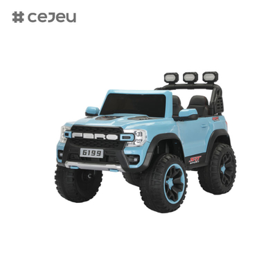 Kintex elektrische Fahrt auf Spielzeug, batteriebetriebene Fahrt auf Jeep, Fernbedienung, LED-Leuchten, Bluetooth-Musik,12v