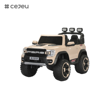 Kintex elektrische Fahrt auf Spielzeug, batteriebetriebene Fahrt auf Jeep, Fernbedienung, LED-Leuchten, Bluetooth-Musik,12v