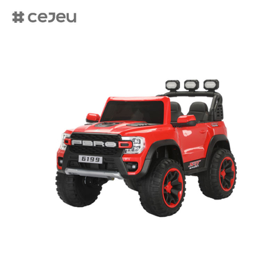 Kintex elektrische Fahrt auf Spielzeug, batteriebetriebene Fahrt auf Jeep, Fernbedienung, LED-Leuchten, Bluetooth-Musik,12v