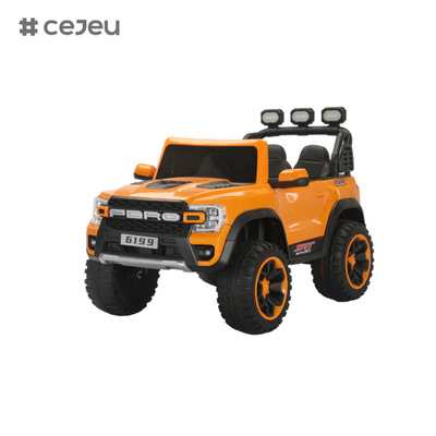 Kintex elektrische Fahrt auf Spielzeug, batteriebetriebene Fahrt auf Jeep, Fernbedienung, LED-Leuchten, Bluetooth-Musik,12v