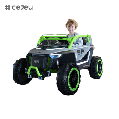 CJ-8809 Kids Sitze Fahren auf UTV Auto, mit 12V7AH*1 4x390 Motor,2.4G RC, Ledersitz, Musik, LED, Bluetooth, USB