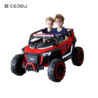 CJ-8809 Kids Sitze Fahren auf UTV Auto, mit 12V7AH*1 4x390 Motor,2.4G RC, Ledersitz, Musik, LED, Bluetooth, USB