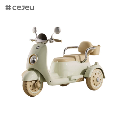 CJ-689-2 6V4 Ein-Knopf-Start/Frühschulfunktion/USB/Licht/mit Lagerkiste,Elektroauto für Kinder für Jungen und Mädchen