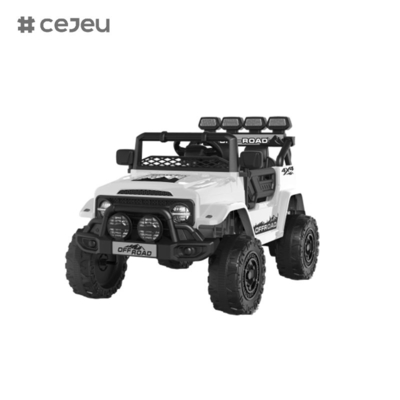 CJ2122 Doppeltür offen, 6V4AH* 1,390 #*1, mit 2.4G RC, Lichter, Einschaltknopfstart, Musik, USB, Bluetooth, Frühschulbildung