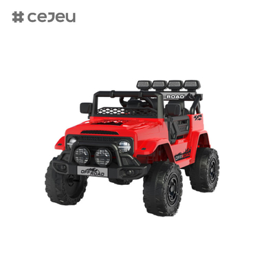 CJ2122 Doppeltür offen, 6V4AH* 1,390 #*1, mit 2.4G RC, Lichter, Einschaltknopfstart, Musik, USB, Bluetooth, Frühschulbildung