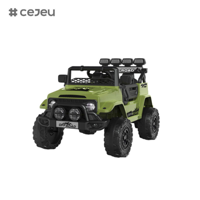 CJ2122 Doppeltür offen, 6V4AH* 1,390 #*1, mit 2.4G RC, Lichter, Einschaltknopfstart, Musik, USB, Bluetooth, Frühschulbildung