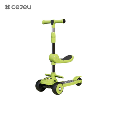 CJ-E300-8, mit Sitzkissen, Lichter, Musik, Griff kann angepasst werden 68-85cm, Kinder unterschiedlicher Größe können spielen