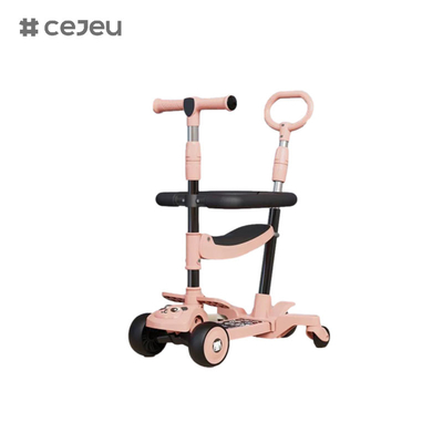 CJ-E300-10, mit Sitzkissen, Lichter, Musik, Druckgriffe, kann 68-85 cm angepasst werden, lassen Sie das Kind die Höhe jederzeit anpassen