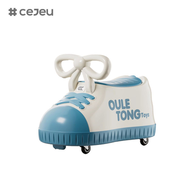 CJ-600, Schuhform, 48*27*34 Größe,Musik/Stille Universalrad/große Lagerkiste/Sitzplatz vergrößern/Anti-Tilt-Design
