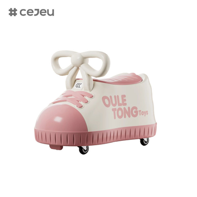 CJ-600, Schuhform, 48*27*34 Größe,Musik/Stille Universalrad/große Lagerkiste/Sitzplatz vergrößern/Anti-Tilt-Design