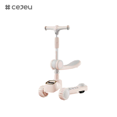 CJ-903, mit vorrätig blinkendem PU-Fahrrad Normaler PVC-Hinterrad Musiklichter, rosa, weiß, grau, drei Farben