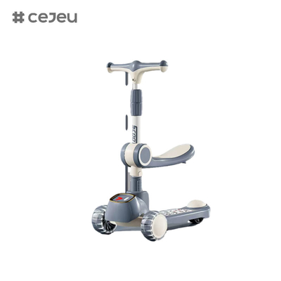 CJ-903, mit vorrätig blinkendem PU-Fahrrad Normaler PVC-Hinterrad Musiklichter, rosa, weiß, grau, drei Farben