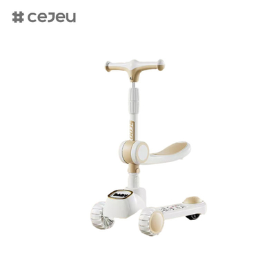 CJ-903, mit vorrätig blinkendem PU-Fahrrad Normaler PVC-Hinterrad Musiklichter, rosa, weiß, grau, drei Farben