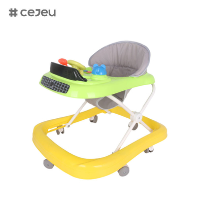 CJ-1166, Babywalker,Musik 3 Höhenregelung Schweigrad*6 Kissen: Leinen Ein-Klick-Faltbarkeit