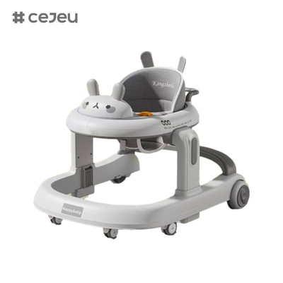 CJ-928, Babywalker, Orange Grey Coffee, Musik/Lichter 6 Höhenregler, Produkt Größe: 58*59*73cm, Ein Klick faltbar