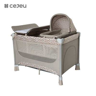 Baby-Reisebett Baby-Spielhalle Mode Abnehmbares Baby-Bett Krippe mit Windeltisch multifunktionales Set Bett für Schlafzimmer