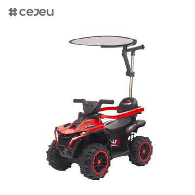 FRY-868-1 Push-Handle Kinder Fahren auf dem Auto mit Dachdach, Sicherheitswache, Frühschulbildung, Kinder ATV, Elektro-Kinder Fahren auf dem Auto