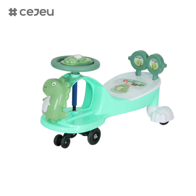 WLF-9666 Sicheres gesundes kreatives Design Arbeitskräfte Kunststoff Fahrradträger Babyspielzeug Kinder Schwingwagen,mit Musik/Seil