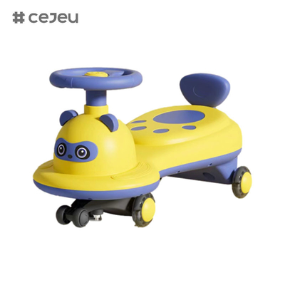 Kinder-Twist-Auto 2-6 Jahre alt Baby Universal-Yo-Auto, Panda-Form, kann sitzen und gleiten, leise Blitzrad Anti-Rollove