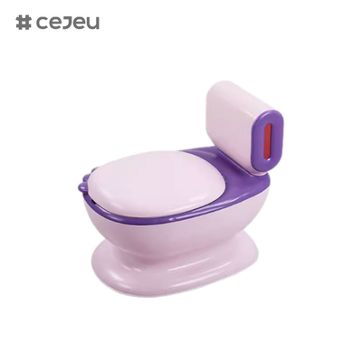 CJ-QC9991 Simulierte Kindertoilette mit Spülmusik-Tappi plus Jungen-Mädchen-Baby-Cartoon 2-4-6-8 Jahre alt