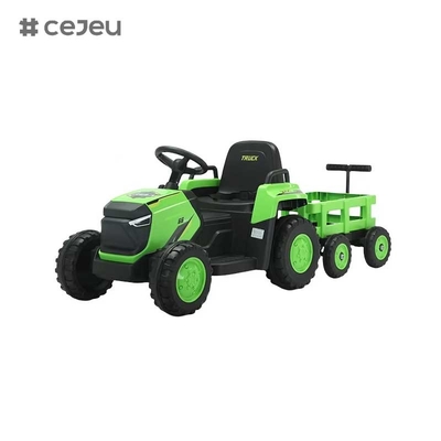 CJ-DLS-X18 Kinder Elektro-Traktor Spielzeug-Auto Doppelmotor 12V-Batterie angetrieben Plastikfahrt auf Spielzeug-Auto mit Musik LED-Licht