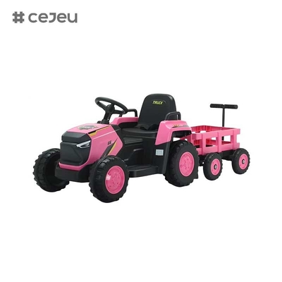 CJ-DLS-X18 Kinder Elektro-Traktor Spielzeug-Auto Doppelmotor 12V-Batterie angetrieben Plastikfahrt auf Spielzeug-Auto mit Musik LED-Licht