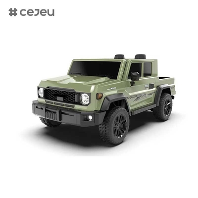 CJ-TTXB-HZBB-985 2025 Neuer elektrischer 4WD Truck Kinder Fahrt auf 4x4 Rad 3-8 Jahre 2 Sitz Off-Road RC mit Batterie