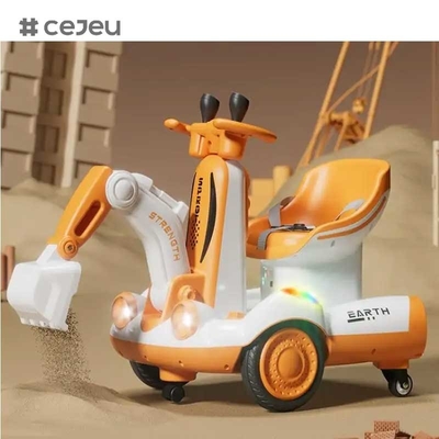 CJ-HB-919 Neue 2 in 1 Kinder Elektrische Balance Car /360 Grad Drehen Kinder Digger Fahrt auf dem Autogräber