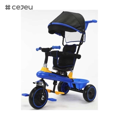 CJ-XSS-NW820 Fancy Kids Dreirad mit Pedal Ersatzteile für die Spaßfahrt des Jugendlichen mit Regenschirm 4 in 1 Dreirad Kinder