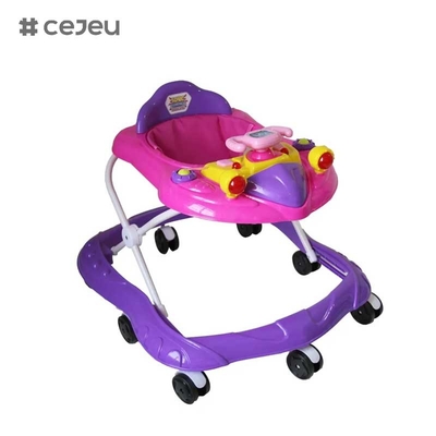 CJ-XTD-105 neue Baby-Walker multifunktionale schwarze billige einfache Baby-Walker mit Musik niedriger Preis heißes Verkauf mit Bremshöhe verstellbar