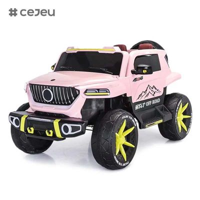 CJ-SF-5688 Neueste Große Größe 12V7Ah Große Größe Vier Motor Drive Kinder Elektroauto/Pink Farbe Zwei Geschwindigkeiten Kinder Fahren auf Offroad Auto für 5-12Jahre